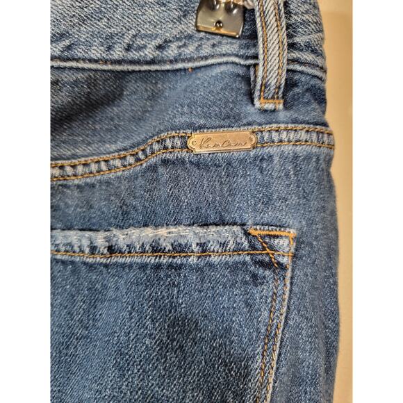 Kancan Signature Women's Ultra High-Rise Shorts Distressed Blue Denim Small - Picture 3 of 5